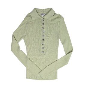 RECC Paris Ribbed Sweater in Green